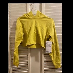 Lululemon. LA All Yours Cropped Hoodie. Yellow.